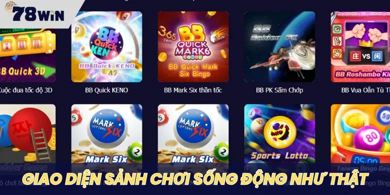 Các sảnh chơi có hình ảnh, âm thanh sống động như thật