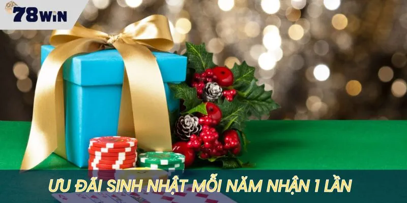 Ưu đãi sinh nhật chỉ được trao 1 năm 1 lần